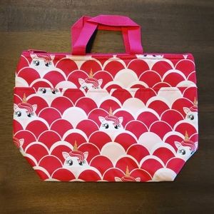 New Thirty-one Unicorn Dreams Hot Pink Thermal Tote Cooler Bag